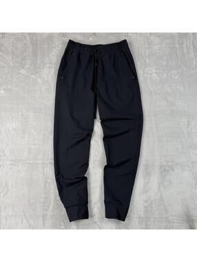 SAXX Tech Jogger Pants Black Tapered Performance Activewear Size S casual Travel